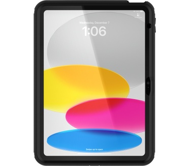 Otterbox OtterBox Defender Case voor iPad 10th gen, schokbestendig, ultra robuuste met ingebouwde schermbeschermer, 2x getest volgens militaire standaard, Zwart