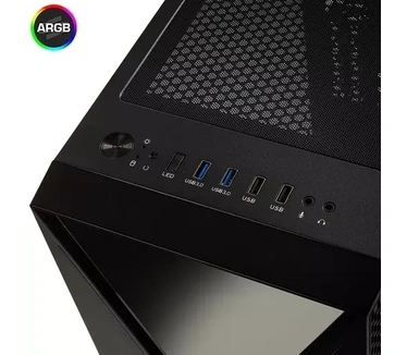 ScreenON Basic Gaming PC (Ryzen 5 3600 4,2 Ghz, 16 GB DDR4 werkgeheugen, GTX 1660, 240GB SSD schijf en 1 TB HDD)