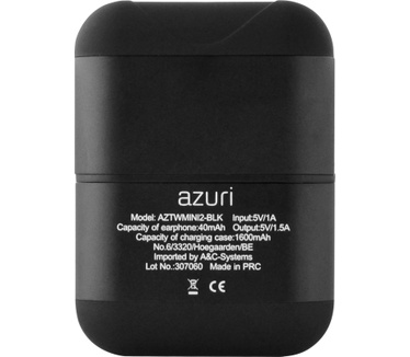 Azuri True Wireless Twin BT Buds Mini 2 (Zwart)