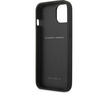 Ferrari Smooth Carbon Back Case - Apple iPhone 13 (6.1") - Rood Rood