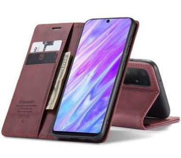 Caseme Samsung Galaxy S20 Retro Wallet Case - Rood