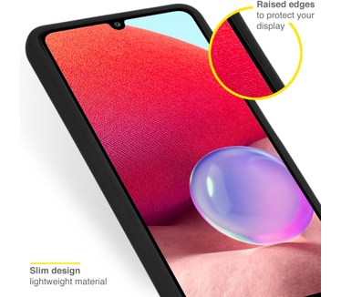 Accezz Liquid Silicone Backcover Samsung Galaxy A33 - Zwart