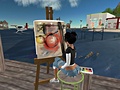 Second Life - Schilderen in de haven