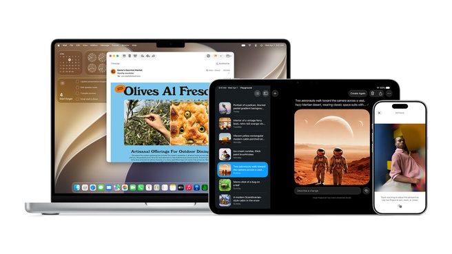 Siri AI op Apple-platforms