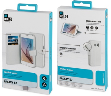 BeHello Samsung Galaxy S7 Wallet Case White