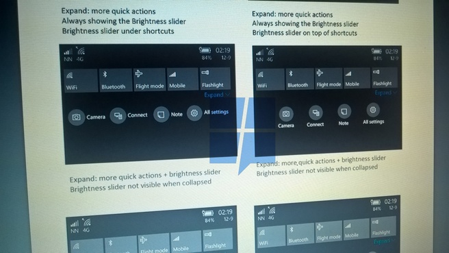 windows 10 action center redesign