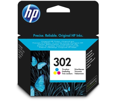 HP 302 originele drie-kleuren inktcartridge