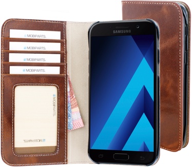 Mobiparts Excellent Wallet Case Samsung Galaxy A5 (2017) Oaked Cognac