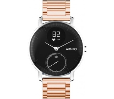qMust Metalen armband voor Withings Steel HR 36mm - Rose Gold