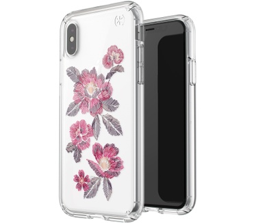 Speck Presidio Clear + Print Apple iPhone X/XS Embroideredfloral Fuchsia/Clear