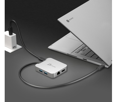 j5create JCD391-N 4K60 Elite USB-C® PD Multi-Port Adapter