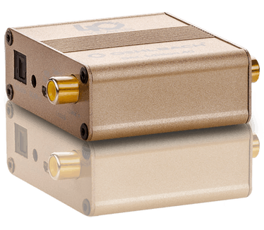 Oehlbach DAC Edition 40, Hochwertiger D/A-Wandler mit optischem und koaxialem Eingang, Gold