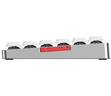 Iqunix IQUNIX MQ80 Aluminum Low Profile Mechanical Keyboard Moonlight Silver