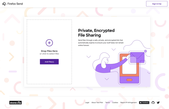 Mozilla Firefox Send