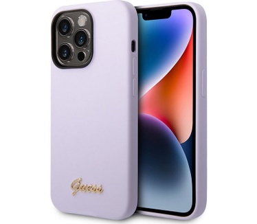 Guess Silicone Back Case - Apple iPhone 14 Pro Max (6.7") - Paars Paars