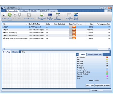 PerfectDisk 12 screenshot