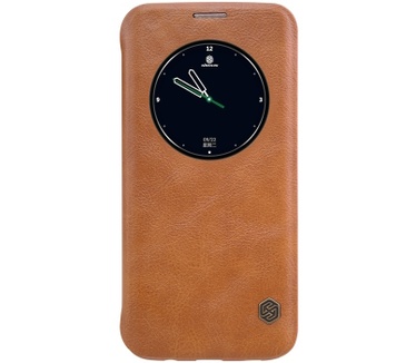 Nillkin Qin S-View Book Case voor Samsung Galaxy S7 Edge - Bruin