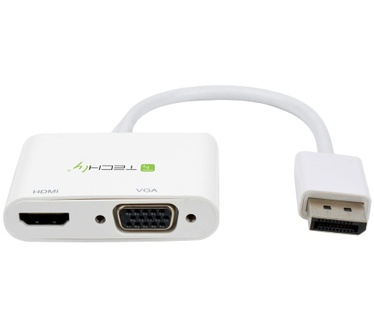 Techly DisplayPort to HDMI/VGA Adapter Wit