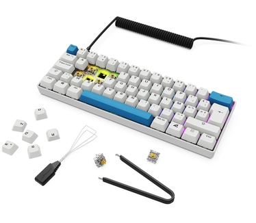 Sharkoon SKILLER SGK50 S4 Gen2 PBT, Azerty BE, Wit