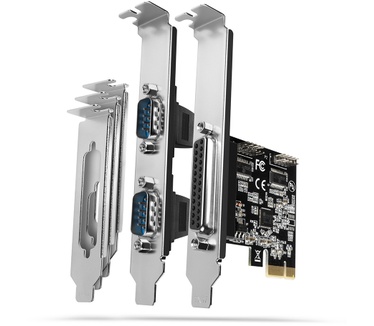 Axagon PCEA-PSN PCIe-Adapter mit 1x Parallel-+ 2x Seriell-Ports - ASIX AX99100