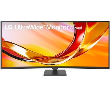 LG UltraWide 34U64XB-B - WQHD VA Curved Monitor - USB-C 65W - KVM Switch - 144hz - 34 inch