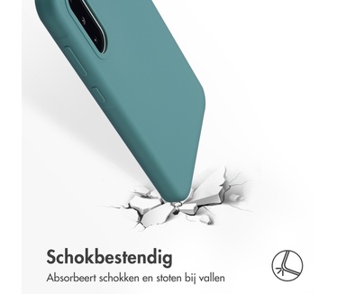 Accezz Liquid Silicone Backcover Samsung Galaxy A36 - Donkergroen