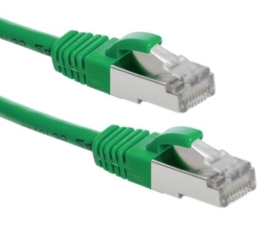 Eeconn Cat.6 S/FTP Patchkabel, AWG26, PVC, Groen, 30m