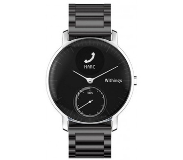 qMust Metalen armband voor Withings Steel HR 40mm - Black