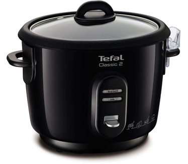 Tefal Rijstkoker classic zwart 6 kops + stoommand RK1028