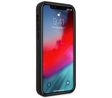 Ferrari Leather Stripe Case - Apple iPhone 12 Mini (5.4") - Grijs Grijs