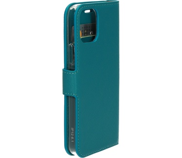 Mobiparts Saffiano Wallet Case Apple iPhone 12/12 Pro Turquoise