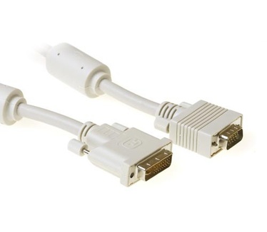 ACT High quality converter cable DVI-A male - VGA male 10 m