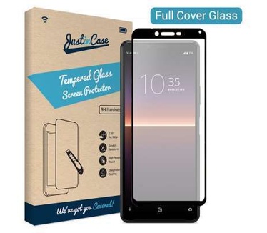 Just in Case Full Cover Tempered Glass Sony Xperia 10 II Zwart