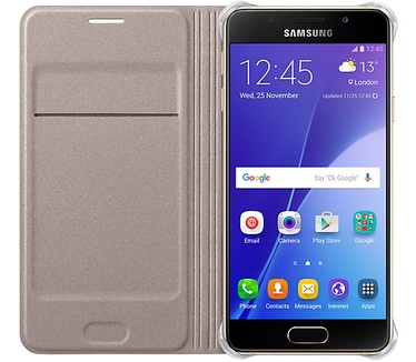 Samsung Galaxy A3 (2016) Flip Wallet (Galaxy A3) Goud