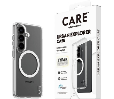 PanzerGlass CARE™ by PanzerGlass® Urban Explorer Case Transparent w. White Qi Samsung Galaxy S26