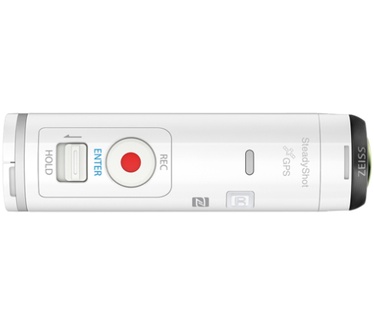 Sony X1000V 4K Action Cam met Wi-Fi en GPS + Live-View-afstandsbedieningsset Wit