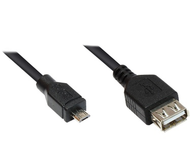 Alcasa USB A - USB Micro-B M/M 0.2m