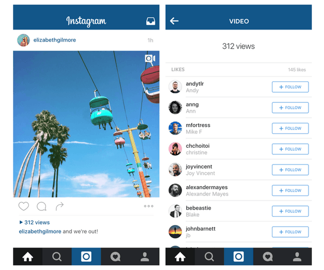 Instagram views