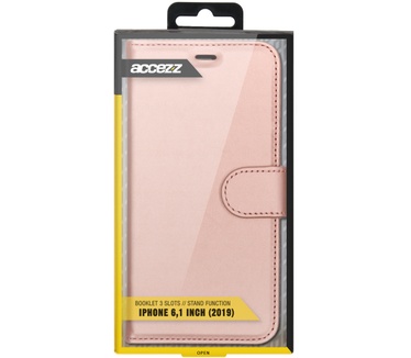Accezz Wallet Softcase Bookcase iPhone 11 Pro Max - Rosé Goud (iPhone 11 Pro Max) Roze