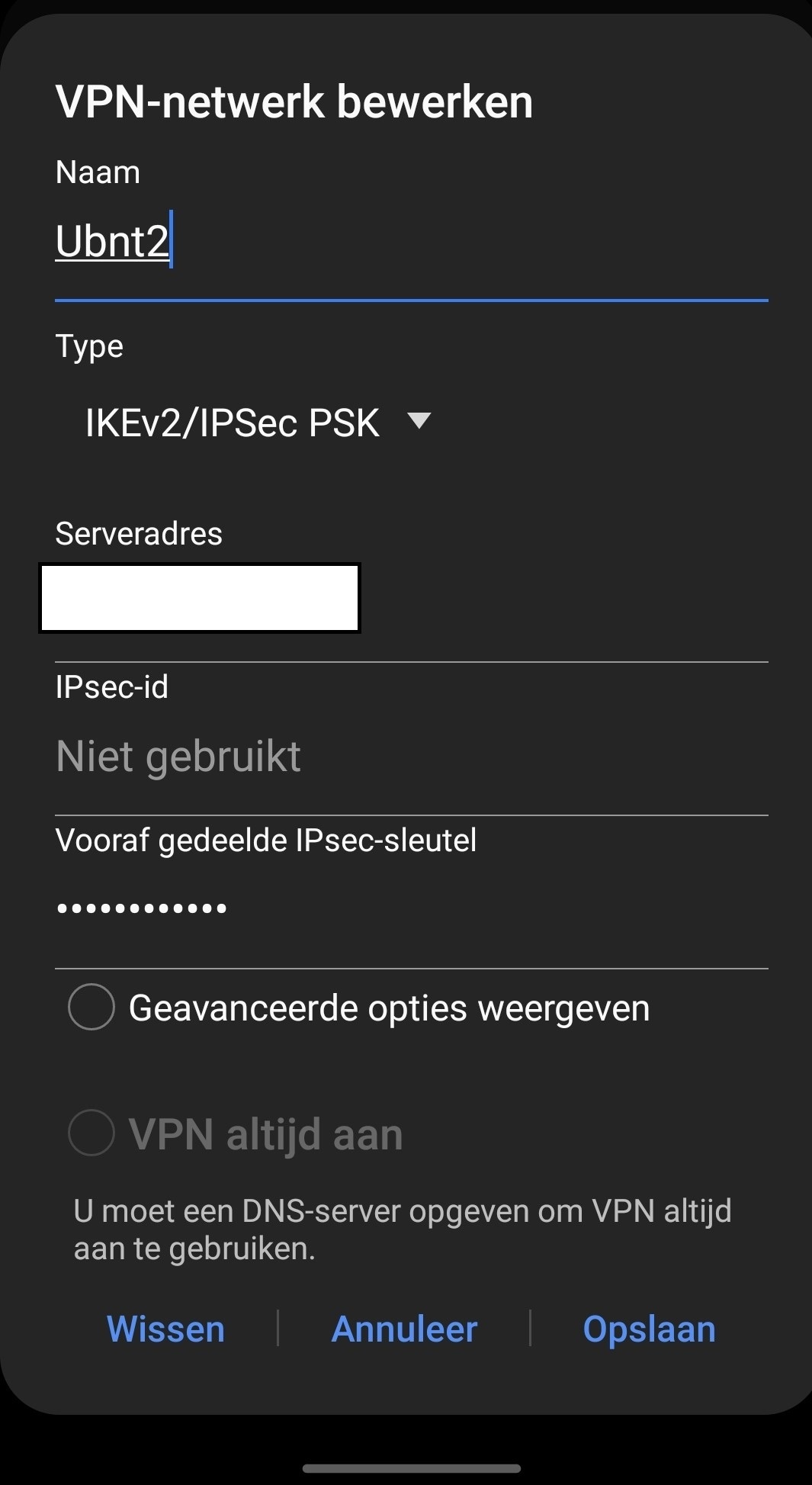 Edge router lite en VPN - Netwerken - GoT