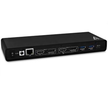 V7 Dual Universal Docking Station with USB-C Power Delivery