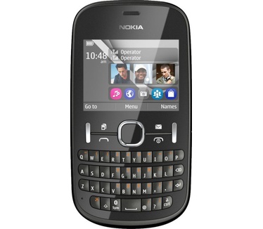 Nokia Asha 200 (Azerty) Zwart
