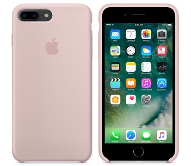 Apple iPhone 7 plus Siliconenhoesje  Rosé Goud