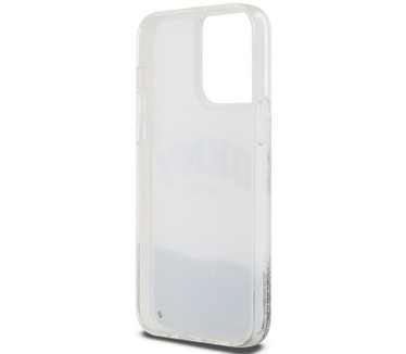 DKNY DKNY Liquid Glitter Arch Back Case iPhone 15 Pro Max (6.7") - Wit Wit