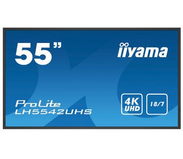 Iiyama ProLite 54.6" LH5542UHS-B3 zwart Zwart