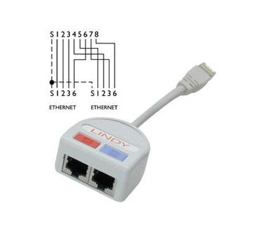 Lindy STP Port Doubler, 2 x 10Base-T -> 1 Port