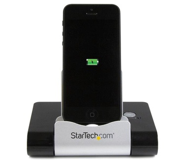Startech.com 3-poorts-USB 3.0-hub voor laptops en op Windows gebaseerde tablets plus een snellaadpoort en apparaatstandaard zwart