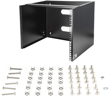 Startech.com Wand monteerbaar rack voor 12"/30 cm apparatuur wandkast massief staal 8U