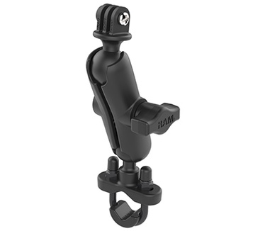 RAM Mount Handlebar U-Bolt Double Ball Mount with Action Camera Adapter