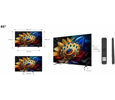TCL 85C655 Zwart